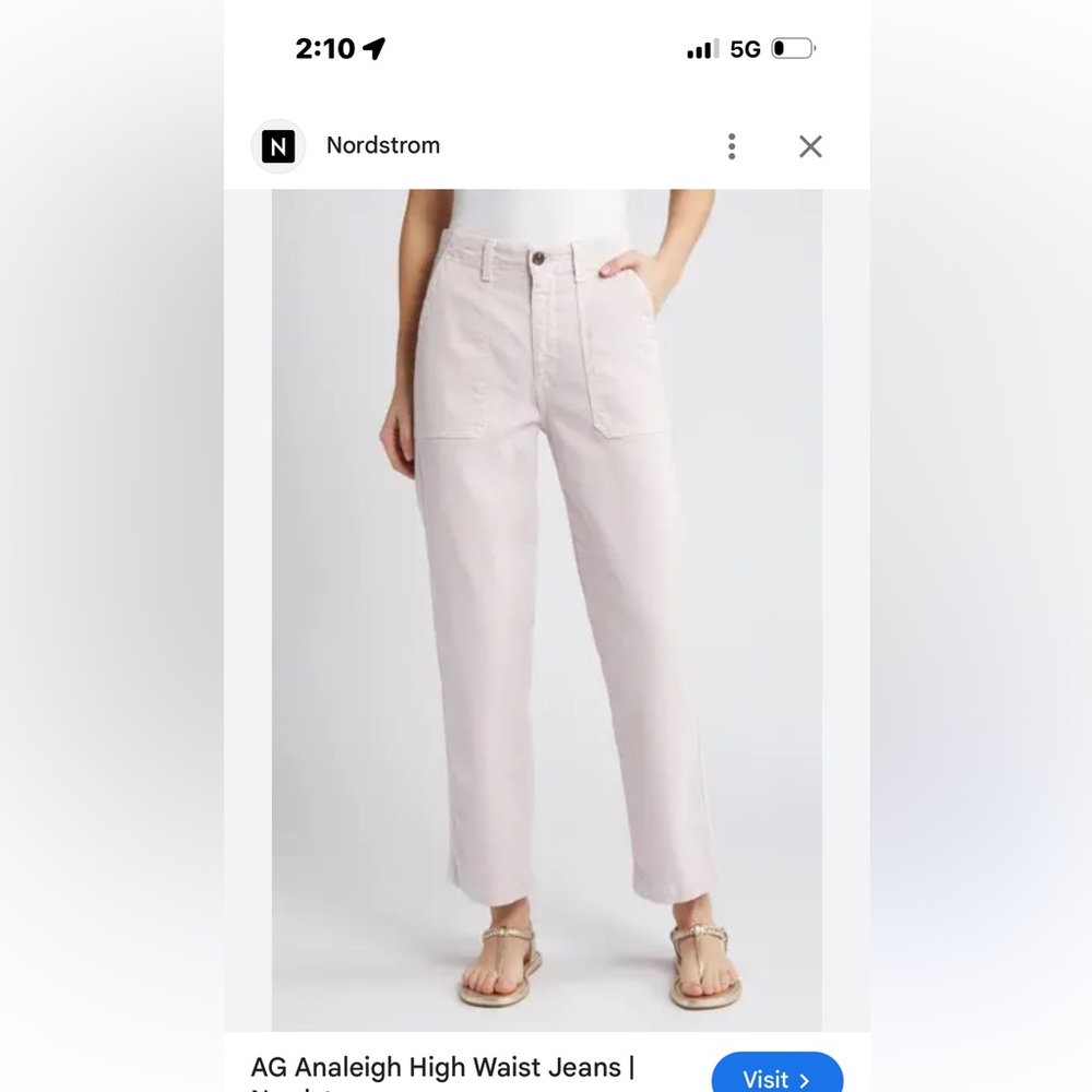 AG Adriano Goldschmid wide leg crop Jean